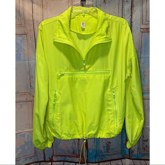 neon pullover windbreaker